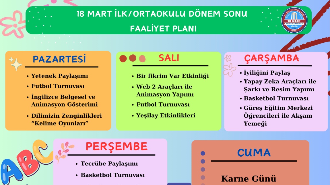 DÖNEM SONU FAALİYETLERİMİZDEN EĞLENCELİ KARELER